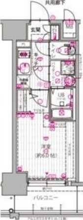 御幣島駅 徒歩2分 13階の物件間取画像